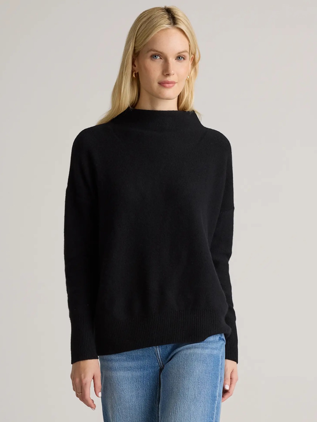 Quince Mongolian Cashmere Funnel Neck Sweater